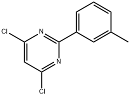 4,6-二氯-2-(间甲苯基)嘧啶,26863-48-9,结构式