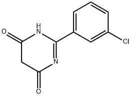 2-(3-CHLOROPHENYL)-6-HYDROXY-4(3H)-PYRIMIDINONE 化学構造式