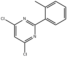 4,6-二氯-2-(邻甲苯基)嘧啶, 26863-54-7, 结构式