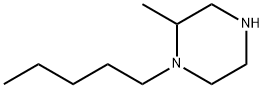 2-メチル-1-ペンチルピペラジン 化学構造式