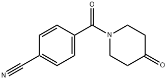 4-(4-OXO-PIPERIDINE-1-CARBONYL)-BENZONITRILE Struktur