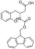 FMOC-(R)-3-AMINO-4-(2-CHLORO-PHENYL)-BUTYRIC ACID Structure