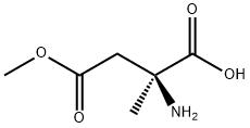 L-Aspartic acid, 2-methyl-, 4-methyl ester (9CI) Struktur