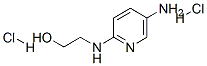 2-[(5-amino-2-pyridyl)amino]ethanol dihydrochloride  Struktur
