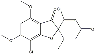 26881-56-1 2',7-Dichloro-4,6-dimethoxy-6'-methylspiro[benzofuran-2(3H),1'-[2]cyclohexene]-3,4'-dione