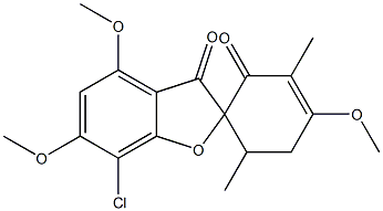 7-Chloro-4,4',6-trimethoxy-3',6'-dimethylspiro[benzofuran-2(3H),1'-cyclohexan]-3'-ene-2',3-dione|