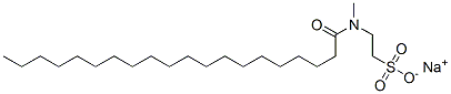 2-[Methyl(1-oxoicosyl)amino]ethanesulfonic acid sodium salt Structure