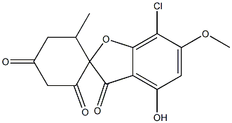 7-Chloro-4-hydroxy-6-methoxy-6'-methylspiro[benzofuran-2(3H),1'-cyclohexane]-2',3,4'-trione|