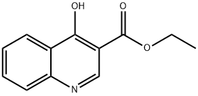 4-ヒドロキシキノリン-3-カルボン酸エチル 化学構造式