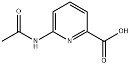 6-(アセチルアミノ)-2-ピリジンカルボン酸 化学構造式
