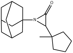 1-(1-Adamantyl)-3-(1-methylcyclopentyl)aziridin-2-one Structure
