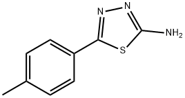 2-氨基-5-(4-甲基苯基)-1,3,4-噻二唑,26907-54-0,结构式