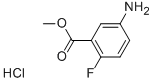 5-AMINO-2-FLUOROBENZOIC ACID METHYL ESTER HYDROCHLORIDE Structure