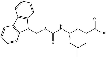 (R)-FMOC-4-AMINO-6-METHYL-HEPTANOIC ACID 化学構造式