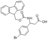 3-N-FMOC-3-(4-BROMOPHENYL)PROPIONIC ACID 化学構造式