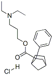3-(diethylamino)propyl 2-phenylbicyclo[2.2.1]heptane-2-carboxylate hydrochloride,26908-91-8,结构式
