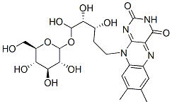 5'-D-riboflavin-D-glucopyranoside Structure