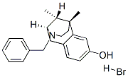 (2alpha,6alpha,11R*)-3-benzyl-1,2,3,4,5,6-hexahydro-6,11-dimethyl-2,6-methano-3-benzazocin-8-ol hydrobromide,26918-40-1,结构式