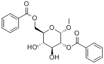 METHYL-2,6-DI-O-BENZOYL-ALPHA-D-GLUCOPYRANOSIDE Structure