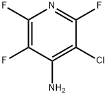 4-アミノ-3-クロロ-2,5,6-トリフルオロピリジン 化学構造式