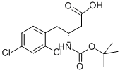 BOC-(R)-3-AMINO-4-(2,4-DICHLORO-PHENYL)-BUTYRIC ACID Struktur