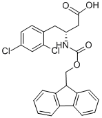 FMOC-(R)-3-AMINO-4-(2,4-DICHLORO-PHENYL)-BUTYRIC ACID 化学構造式