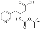 BOC-(R)-3-AMINO-4-(3-PYRIDYL)-BUTYRIC ACID 化学構造式
