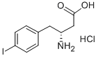 (R)-3-AMINO-4-(4-IODOPHENYL)BUTANOIC ACID HYDROCHLORIDE Struktur