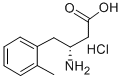 (R)-3-氨基-4-(2-甲基苯基)丁酸盐酸盐, 269398-79-0, 结构式