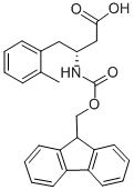 (R)-N-芴甲氧羰基-3-氨基-4-(2-甲基苯基)丁酸, 269398-81-4, 结构式