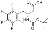 BOC-(R)-3-アミノ-4-ペンタフルオロフェニルブタン酸 化学構造式
