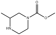 1-Piperazinecarboxylicacid,3-methyl-,methylester(8CI,9CI) Struktur