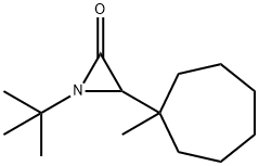 1-tert-Butyl-3-(1-methylcycloheptyl)aziridin-2-one,26944-18-3,结构式