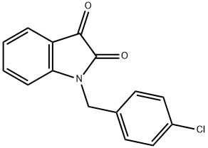 1-(4-氯苄基)-1H-吲哚-2,3-二酮 结构式