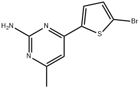 4-(5-BROMO-2-THIENYL)-6-METHYL-2-PYRIMIDINAMINE Structure