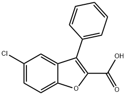 5-CHLORO-3-PHENYL-1-BENZOFURAN-2-CARBOXYLIC ACID Struktur