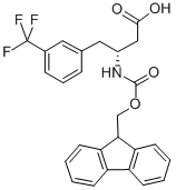 FMOC-(R)-3-AMINO-4-(3-TRIFLUOROMETHYL-PHENYL)-BUTYRIC ACID Struktur