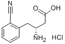 (R)-3-AMINO-4-(2-CYANOPHENYL)BUTANOIC ACID HYDROCHLORIDE Struktur