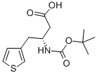 BOC-(R)-3-AMINO-4-(3-THIENYL)-BUTYRIC ACID Struktur