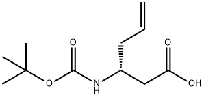 BOC-(R)-3-AMINO-5-HEXENOIC ACID Struktur