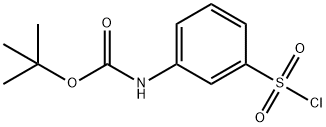 TERT-BUTYL [3-(CHLOROSULFONYL)PHENYL]CARBAMATE 化学構造式