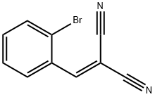 2-ブロモベンジリデンマロノニトリル 化学構造式