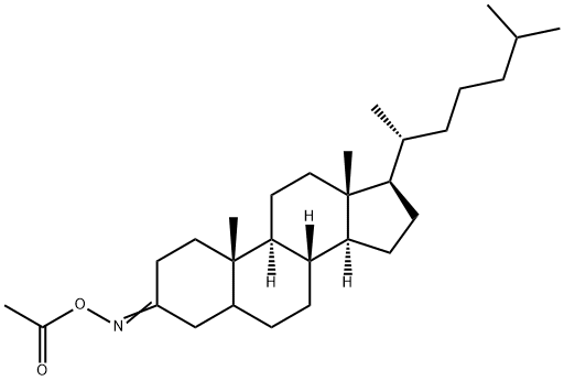 Cholestanone oxime acetate Structure