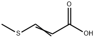 3-(メチルチオ)アクリル酸 化学構造式