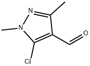 5-クロロ-1,3-ジメチル-1H-ピラゾール-4-カルボアルデヒド 化学構造式