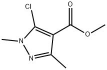 methyl 5-chloro-1,3-dimethyl-1H-pyrazole-4-carboxylate Struktur