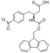 FMOC-(S)-3-AMINO-4-(4-NITRO-PHENYL)-BUTYRIC ACID Struktur