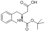 BOC-(S)-3-AMINO-4-(2-METHYL-PHENYL)-BUTYRIC ACID Struktur