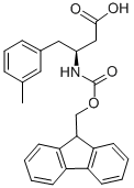 FMOC-(S)-3-AMINO-4-(3-METHYL-PHENYL)-BUTYRIC ACID Struktur