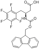 FMOC-(S)-3-AMINO-4-(PENTAFLUORO-PHENYL)-BUTYRIC ACID 化学構造式